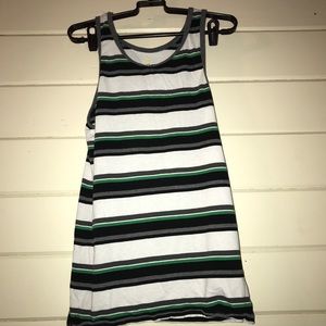 Green Striped Tank Top